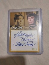STAR TREK TOS ARCHIVES & INSCRIPTIONS AUTOGRAPH TRADING CARD GEORGE TAKEI A19 ,.