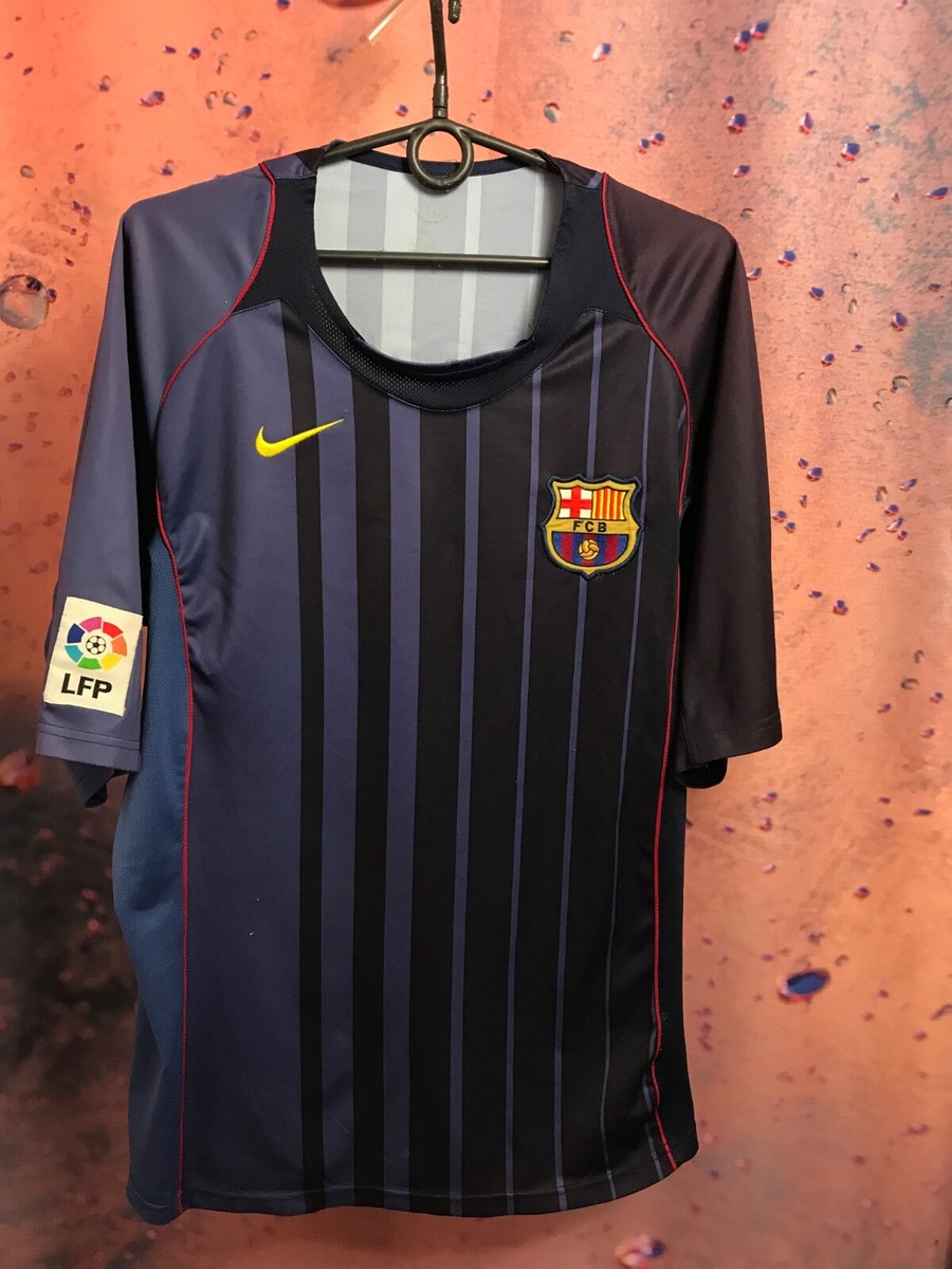 FC Barcelona 2004 2005 Ronaldinho Away Soccer Jersey