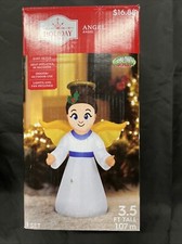 Holiday Time Airblown Inflatable Christmas Angel Halo Light Up 3.5  Tall -F8