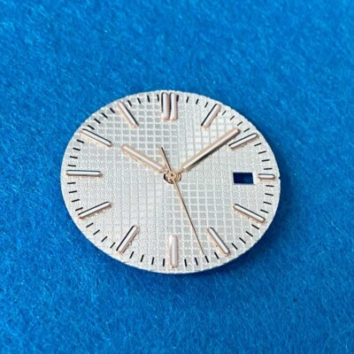 #ad 31.8mm Luminous White Rose Gold Watch Dial Hands for N35 $23.99