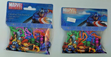 Super Hero Wrist Bands 2 packages 6" - 13" Rubber Jewelry Fun Toy 40 Bands