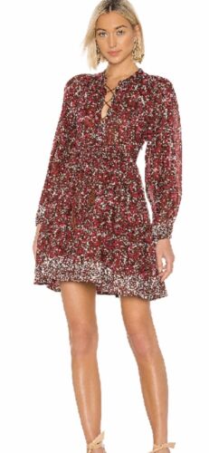 Ulla Johnson Asimar Dress Henna Print Sz 0