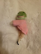 Vintage 1985 Mr Jeremy Fisher Clip On Beatrix Potter Plush Frog Eden Toys