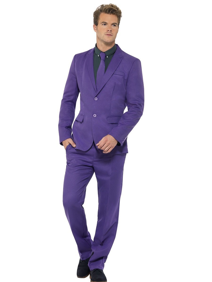 Smiffys Purple Suit, Purple (Size XL)