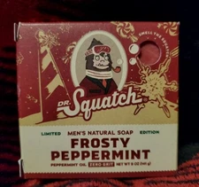 Dr Squatch Frosty Peppermint Limited Edition Soap 5 oz