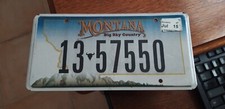 Plaque immatriculation américaine Montana Usa american license plate