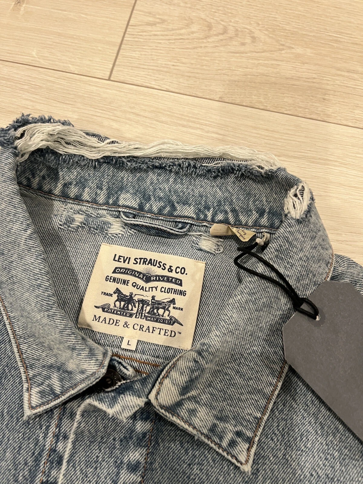 Rare Levi’s Levis Made & Crafted Premium Quality Oversized LMC Big E Jacket L - product detail image 5