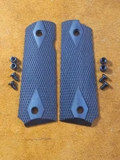 WWI WWII 1911 1911A1 Colt Grips Double Diamond Solid Walnut 