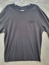 Wrangler Riggs Workwear Long Sleeve Shirt Men Large Reg Black