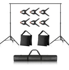 Neewer Photo Studio Backdrop Support System, 10ft/3m Wide 7ft/2.1m High Adjustab