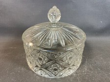 Ancienne cloche à fromage en verre sculpté vintage déco cuisine