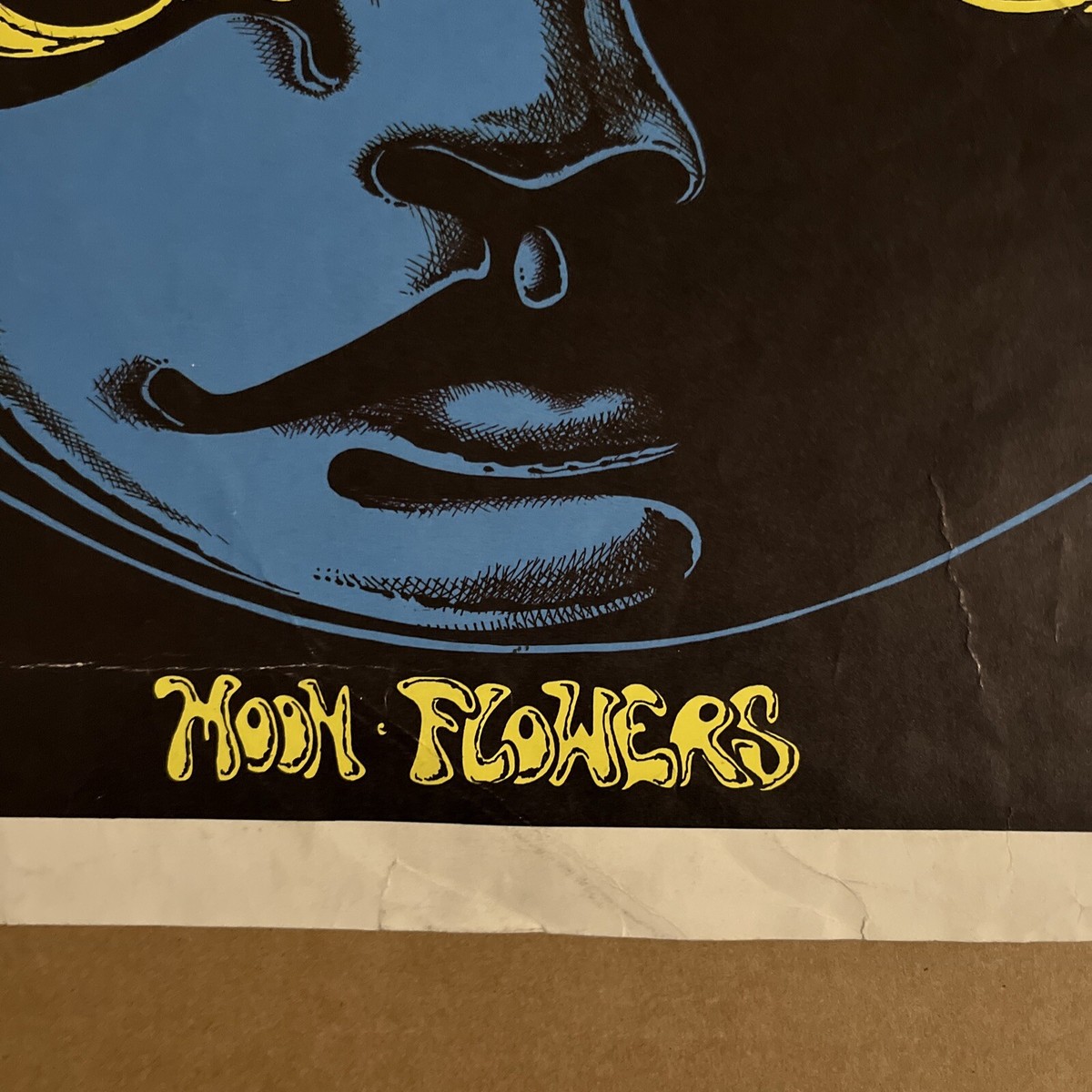 moon flowers blacklight poster vintage original joe petagno iii | eBay