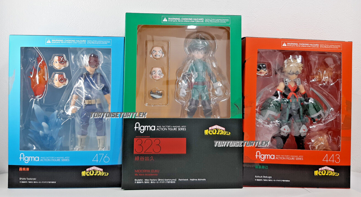 未開封 figma フィギュア3セット 239 267 SP-053 figma Izuku Midoriya Katsumi Bakugo Shoto Todoroki 3PCS SET My