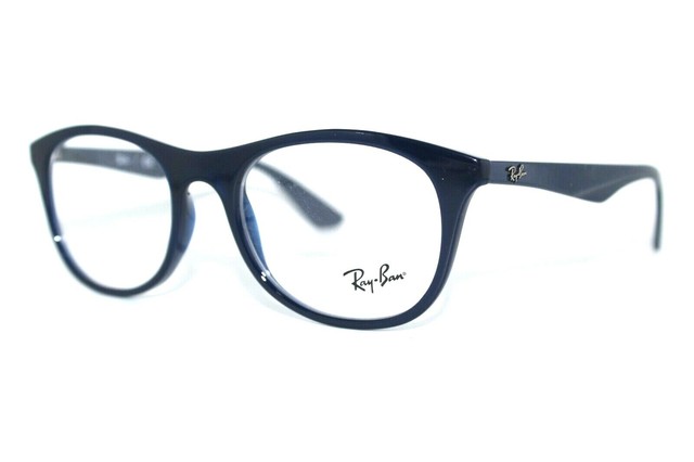 navy blue ray ban eyeglasses
