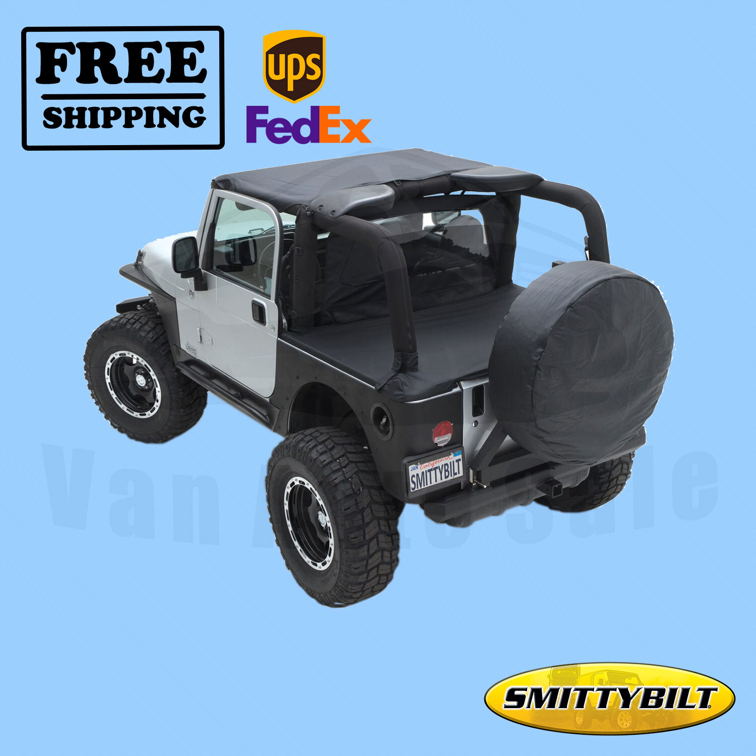 Bikini Top Soft Goods Diamond Smittybilt for Jeep Wrangler 2007-2009-image