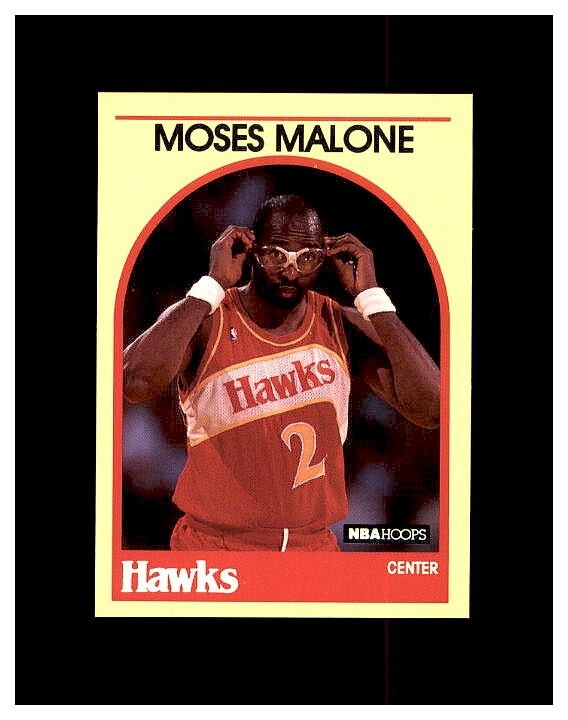 1989-90 NBA Hoops Superstars yellow MOSES MALONE #4