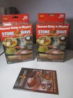 2  NEW TeleBrands 7370 Stone Wave Microwave Cooker Brown Stoneware As Seen on TV