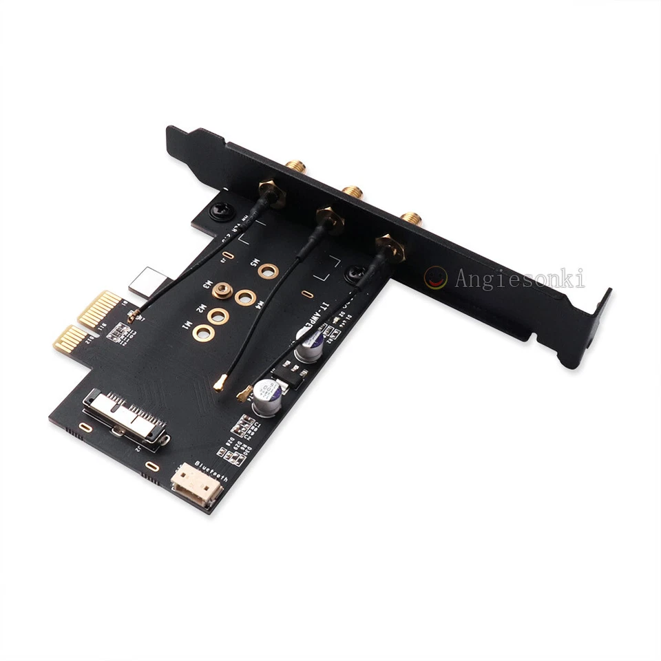 BCM94360CSAX 4331csax Apple WLAN Card to PCI-e 1x 16x Desktop PC Wifi Adapter - Image 4 of 4