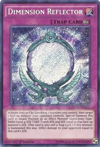 Yugioh - Dimension Reflector - 1st Edition Secret Rare NM - Free