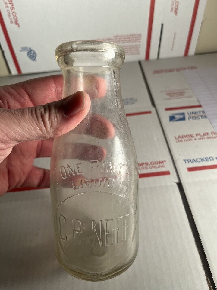C R Neff Lancaster Pa York Pa Pint Milk Bottle . eBay