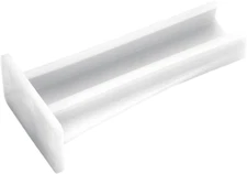 P1700/BKT-W Bottom Mount Euro Drawer Slide Bracket, White,1 Pair