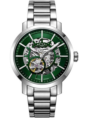 Rotary GB05350/24 Greenwich Automatik Herrenuhr 42mm 5ATM