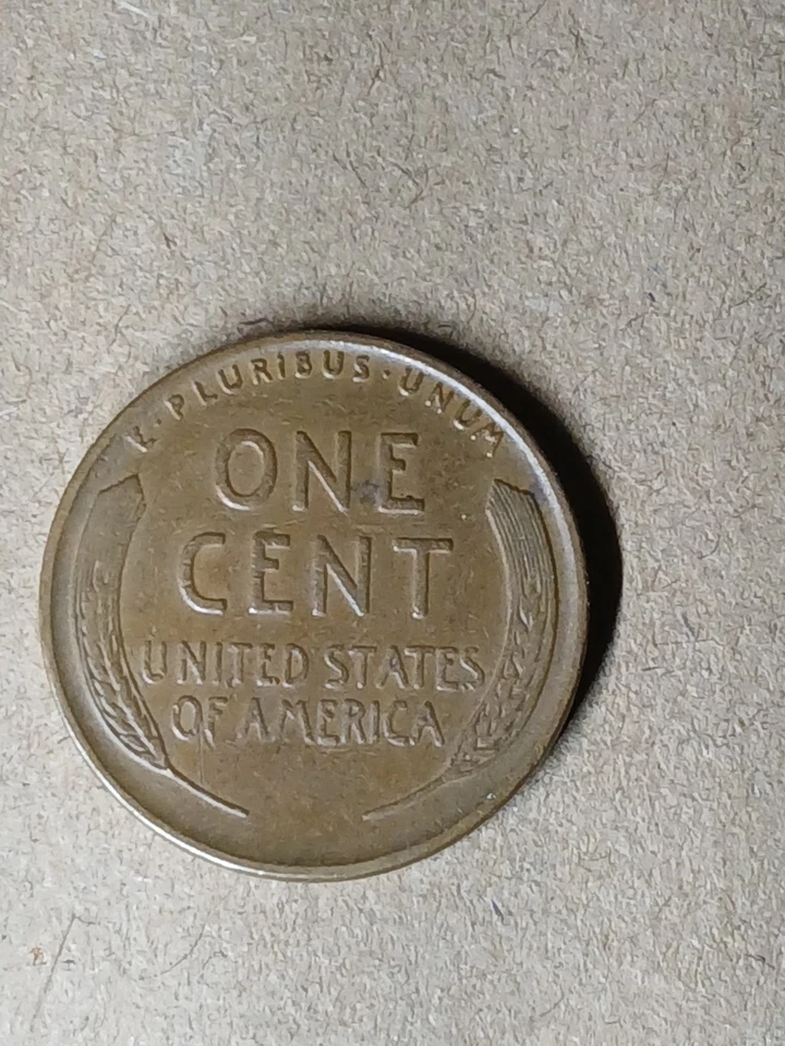 Lincoln Wheat 1939 centavo de cobre sin marca de ceca L toque borde error Foto 2 de 3