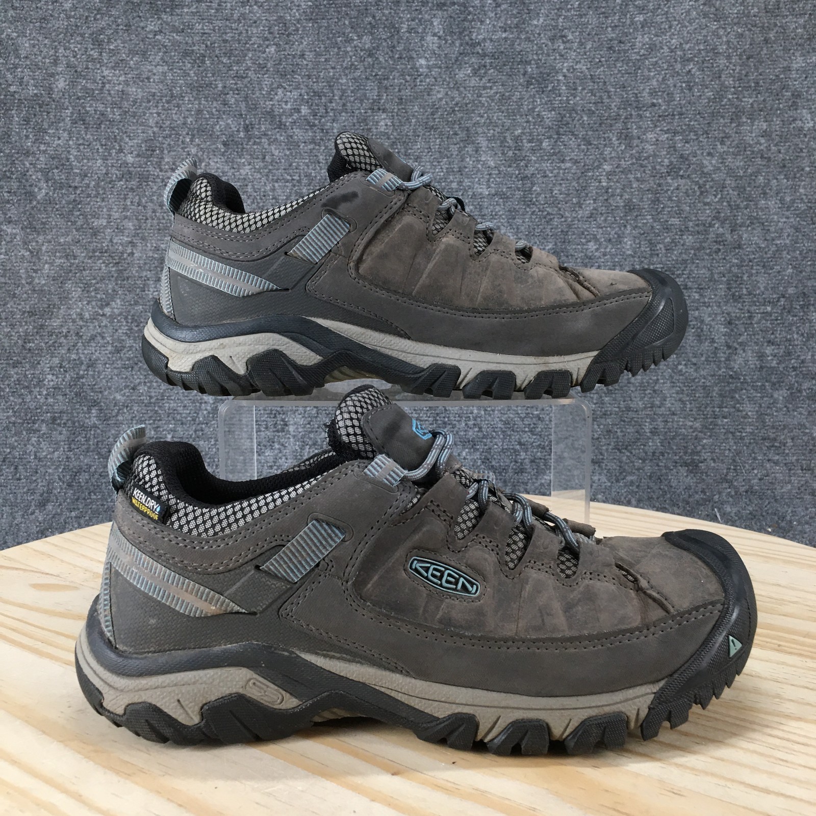 Scarpe Keen donna 9 Targhee lll basse impermeabili escursionismo pelle grigio trekking pizzo