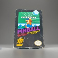 Pinball (Nintendo Entertainment System, 1985) Black Box, CIB, 3-Screw, Authentic