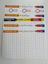 NWT Melissa and Doug 5 learning mats, write a mat Double Sided PLACE MATs