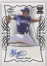 2021 Leaf Trinity Black 6/10 Maddux Bruns #BA-MB1 Auto 0nj5