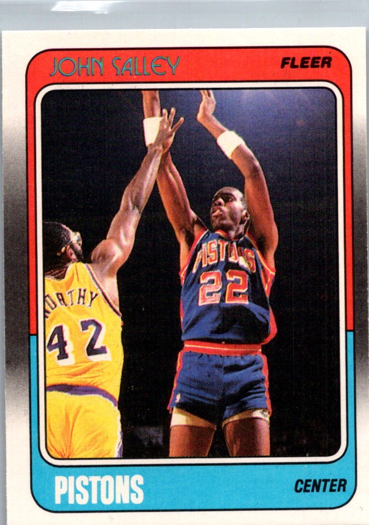 1988-89 Fleer John Salley Rookie Detroit Pistons #44