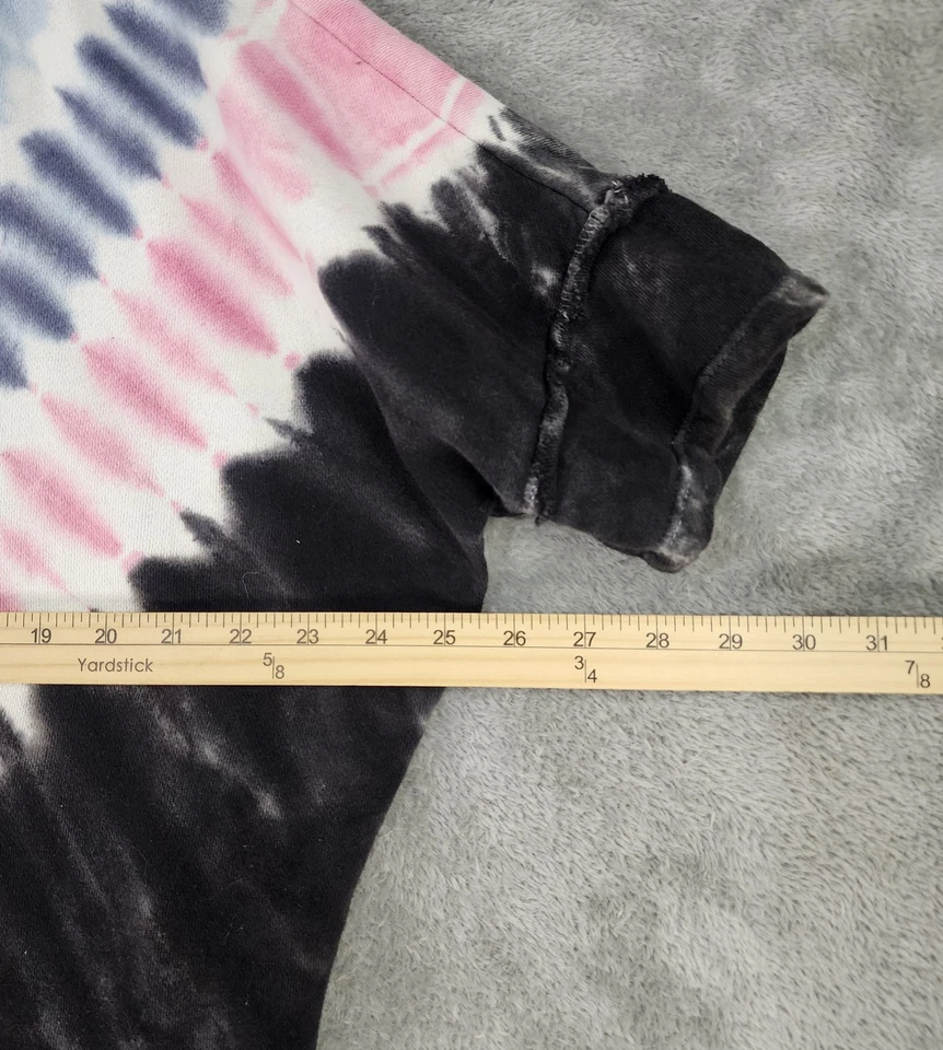 Sudadera True Craft Mujer Mediana Azul Negro Rosa Tie Dye Retro Manga Corta Foto 4 de 4