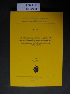 Mit hilff gottes zw tichten..got zw lob vnd zw auspreittung seines heilsamen wor