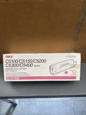 Oki C5100/C5150/C5200/C5300/C5400 Series. Genuine Toner, Cartridge, Magenta