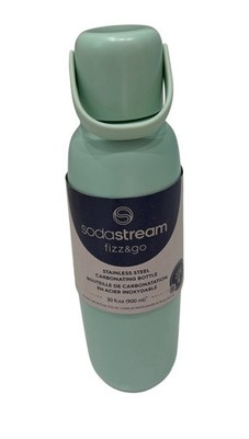 SodaStream Fizz&Go - Stainless Steel Carbonating Bottle - BPA Free, NEW Mint