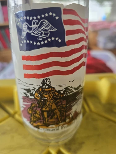 Vintage Pre-owned Coca Cola Glass Bicentennial General John Fremont