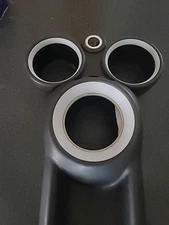 MINI R56 Shift Boot Trim (1) + Cupholder Trim rings (3). 3D Printed with ASA