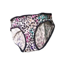 NWOT VICTORIA'S SECRET Vintage LG LEOPARD SATIN SMOOTH RARE HIPHUGGER PANTIES