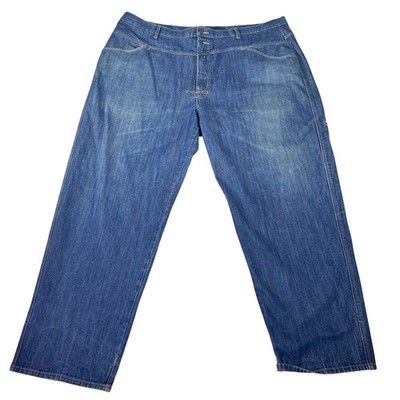 Marithe Francois Girbaud Baggy Jeans Mens 50x34Blue Denim Shuttle Tape Vintage
