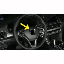 For 2018-2022 Honda Accord Carbon Fiber Abs Steering Wheel Logo Horn Frame Trim For 2018-2022 Honda Accord Carbon Fiber Abs Steering Wheel Logo Horn Frame Trim