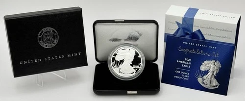2026 P Congratulations Set American Eagle 1oz Silver Proof OGP IN HAND #2