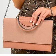   Mellow World Crossbody Bag Snap Closure Misty Rose Two Tone Gunmetal Hardware