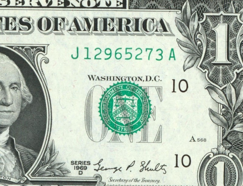 $1 1969 (( CHOICE /GEM )) FEDERAL RESERVE NOTE ** PAPER CURRENCY