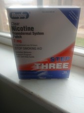 Rugby Clear Nicotine Transdermal System Patch Step 3 7mg NDC0536589488 