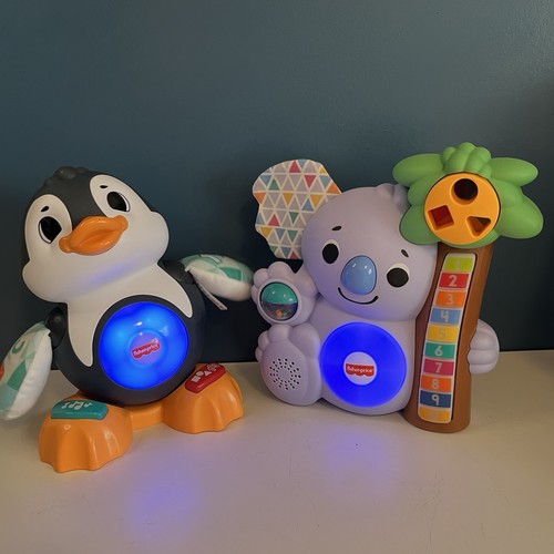 Fisher Price LINKIMALS Interactive Toys Counting KOALA&Cool Beat PENGUIN TESTED