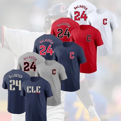 HOT! Chase #24 DeLauter Cleveland Baseball Name & Number S 5XL Gift For Fans