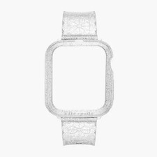 Kate Spade Apple Watch Band Case Cover Set Glitter Silver