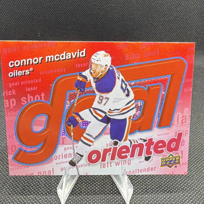 Upper Deck 2025-26 Series 1 Goal Oriented Red #GO-11 Connor McDavid /199