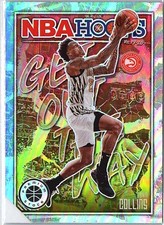 2019-20 Hoops Premium Stock #8 John Collins Get Out The Way Holo